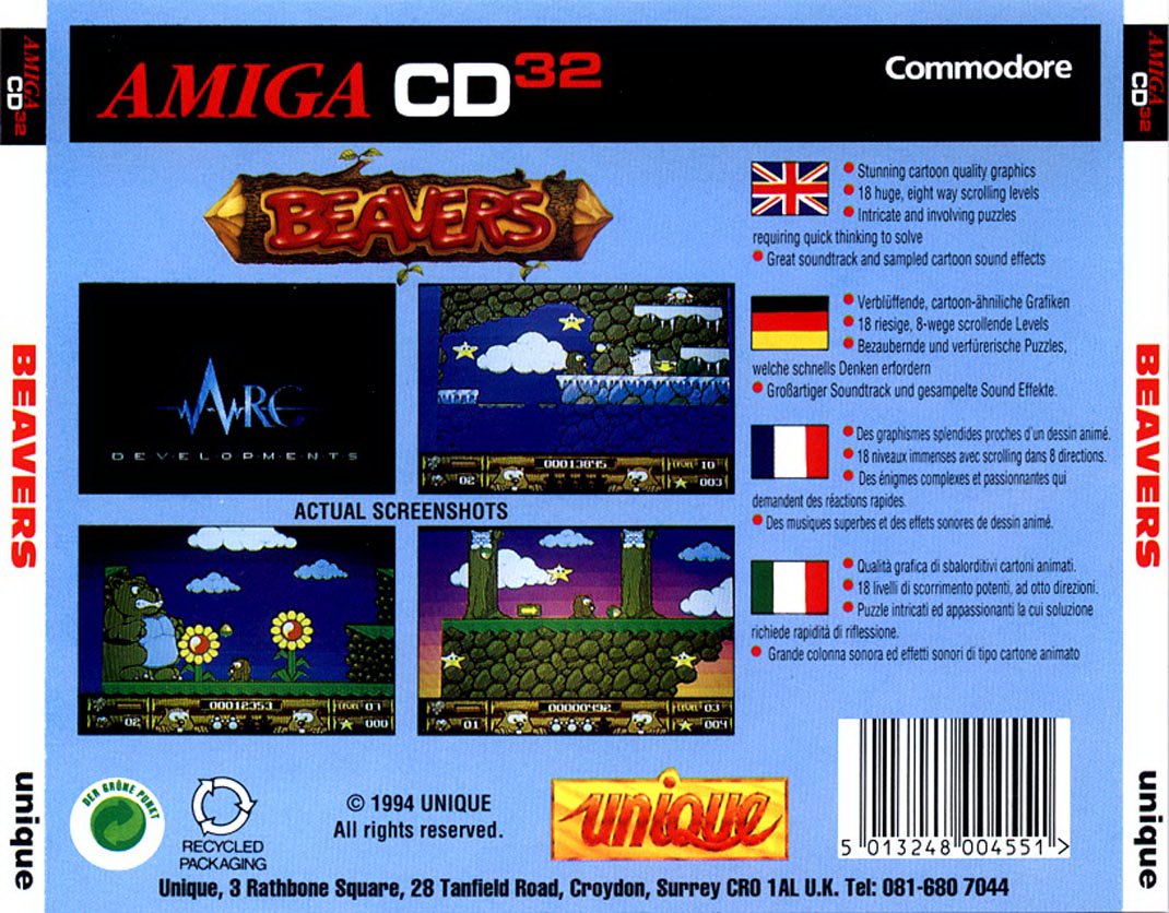Beavers screenshot 3 for Amiga CD32